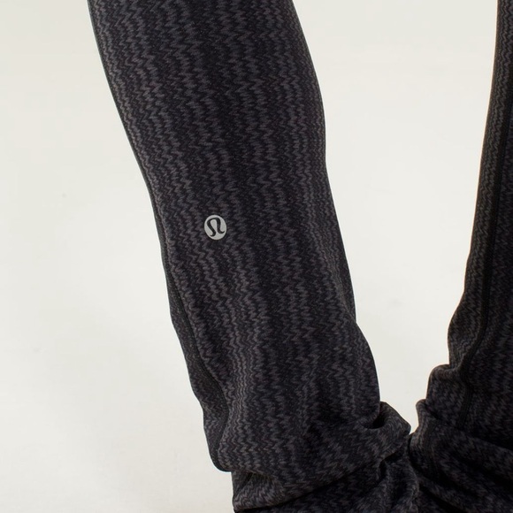 Lululemon Skinny Will Pant Ziggy Wee September Black Gray High Waist Leggings 2 - Picture 9 of 9